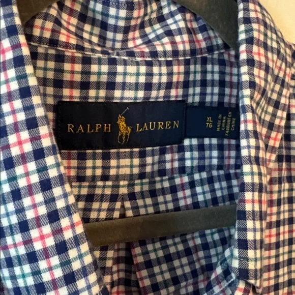 Ralph Lauren Plaid Flat Front L/S Button Down - Picture 4 of 5